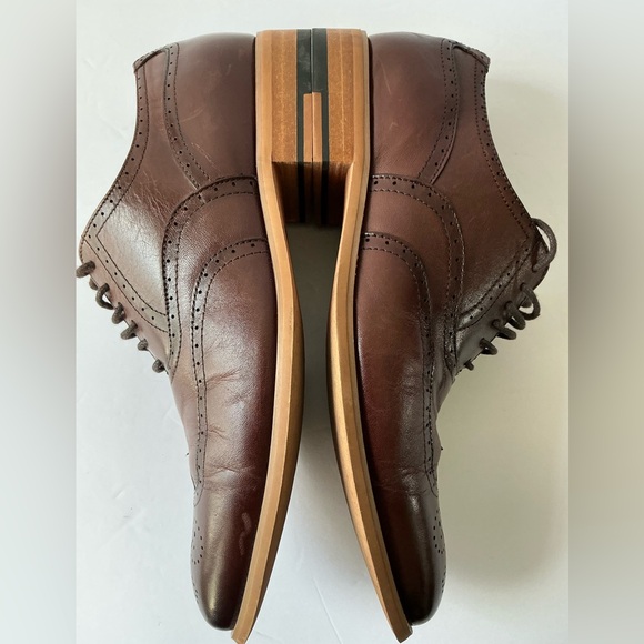 Stacy Adams Men\'s Size:8 Dark Brown Wingtip Oxfords Dress Shoes- Classic Lace-up main image 4